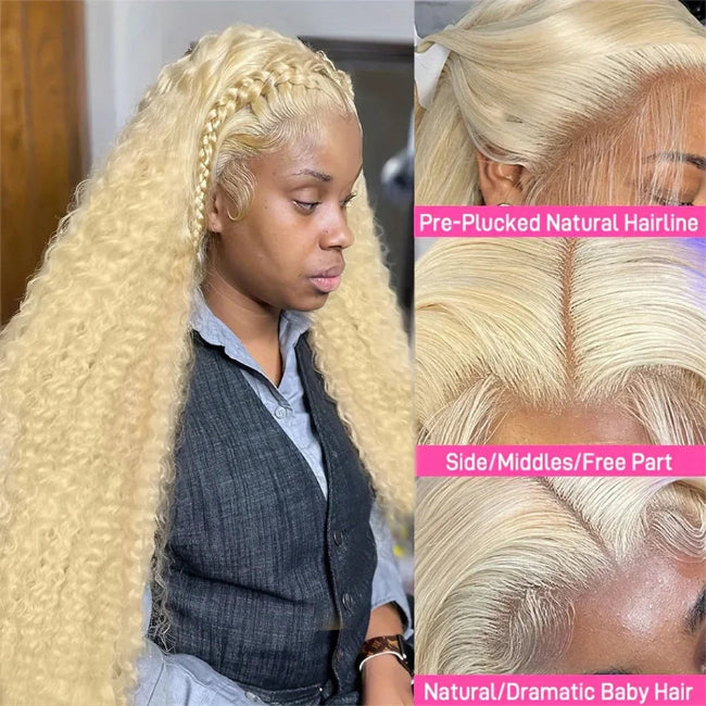 TRESS CHIC™ Ocean Glow " Honey Blonde Water Wave Lace