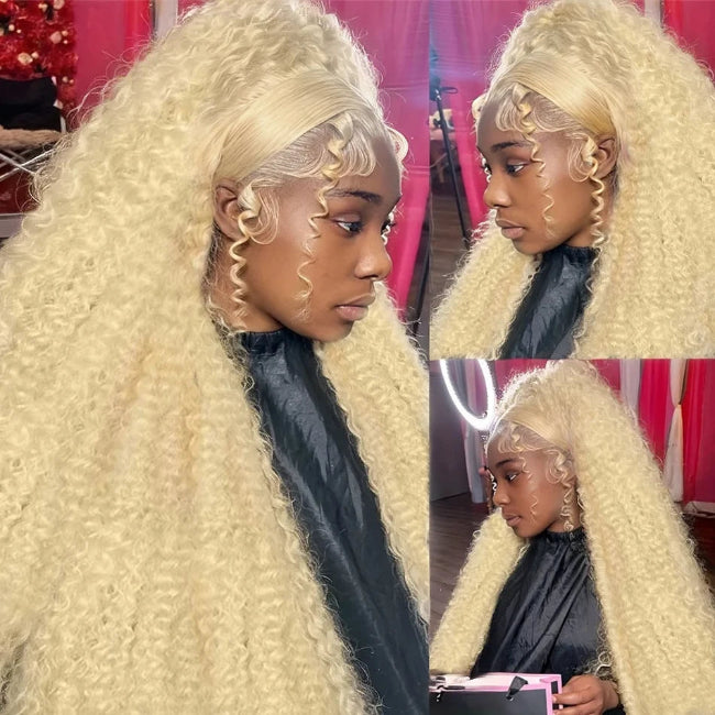 TRESS CHIC™ Ocean Glow " Honey Blonde Water Wave Lace