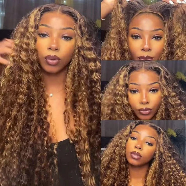 TRESS CHIC™ Deep Waves 30-40 Inches  Honey Blonde