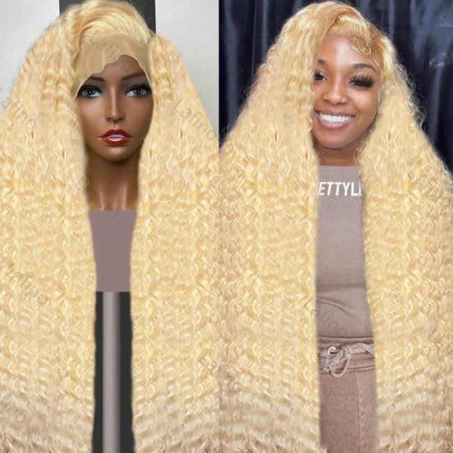 TRESS CHIC™ Ocean Glow " Honey Blonde Water Wave Lace